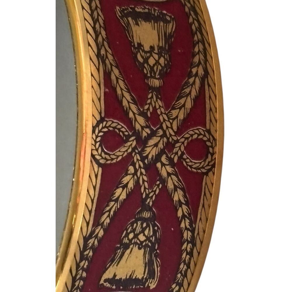 Hermes Cert Auth Enamel Cloisonné “Grand Apparat” Bangle Bracelet Plating - Picture 7 of 16